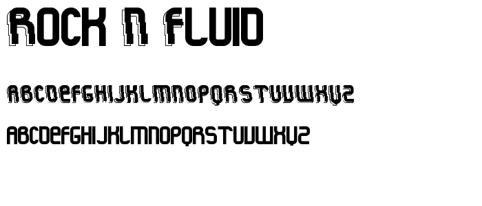 Rock_n Fluid font